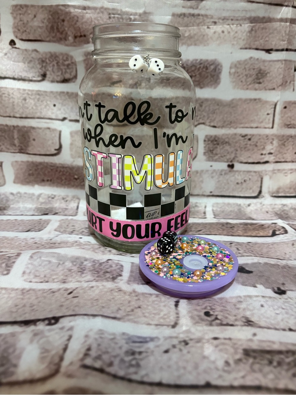 Glass Mason Jar- NEW